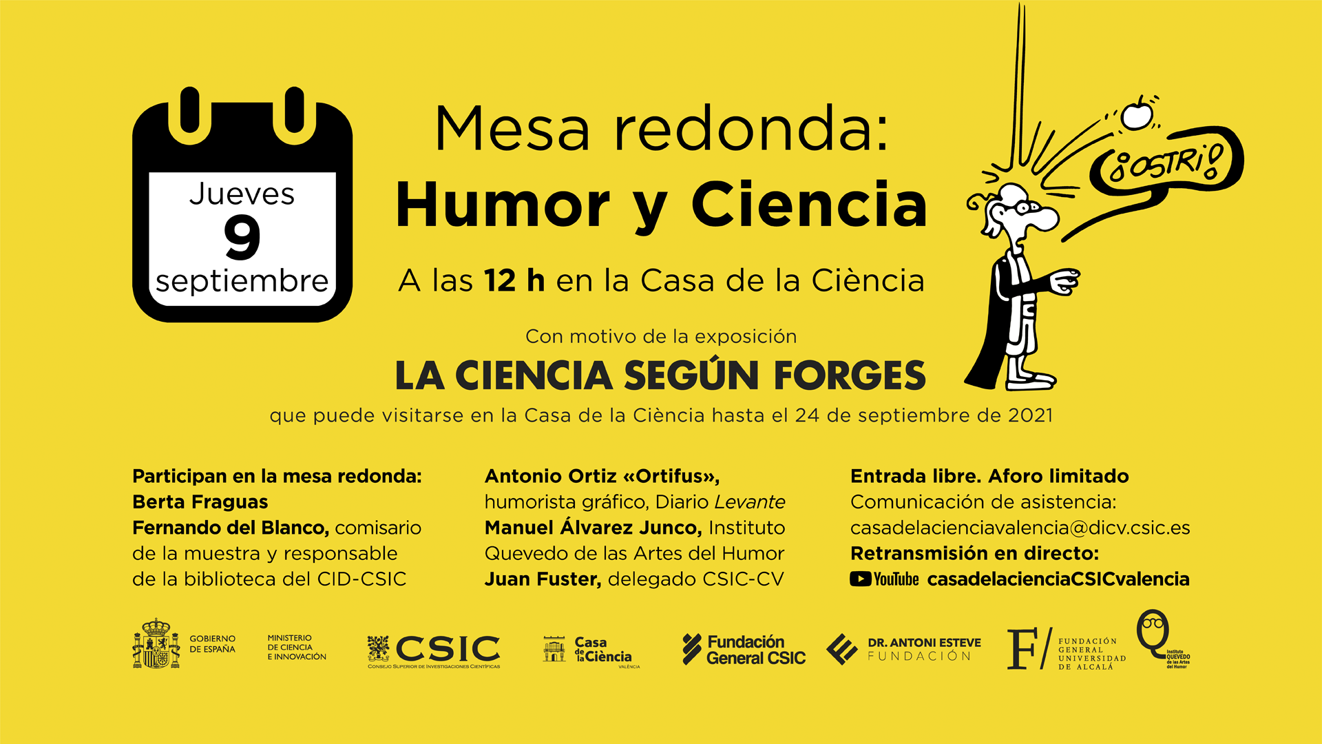 Mesa redonda "Humor y ciencia"